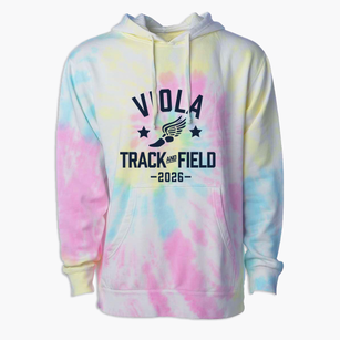 Viola Elementary School Track and Field Premium Tie-Dye Hoodie