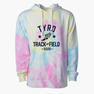 Tyro Middle School Track and Field Premium Tie-Dye Hoodie