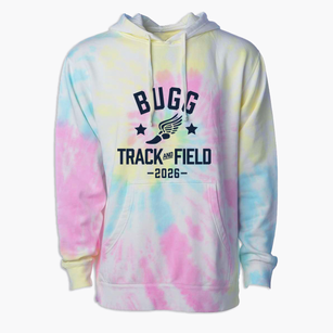 Bugg Creative Arts & Science Magnet Track and Field Premium Tie-Dye Hoodie