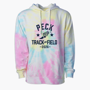 Peck Elementary School Track and Field Premium Tie-Dye Hoodie