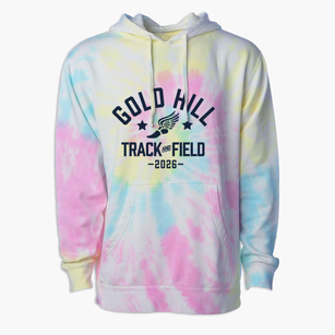 Gold Hill School Track and Field Premium Tie-Dye Hoodie