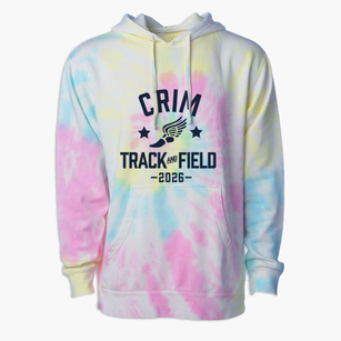 Crim Elementary School Track and Field Premium Tie-Dye Hoodie