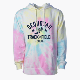 Sequoyah Elementary School Track and Field Premium Tie-Dye Hoodie