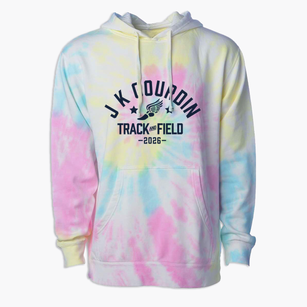 J K Gourdin Elementary School Track and Field Premium Tie-Dye Hoodie