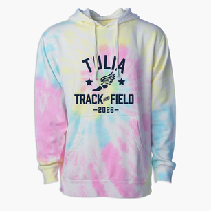Tulia High School Track and Field Premium Tie-Dye Hoodie