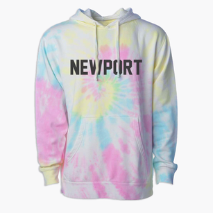 Newport North Carolina Classic Block Premium Tie-Dye Hoodie