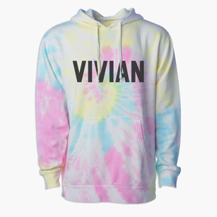 Vivian Louisiana Classic Block Premium Tie-Dye Hoodie