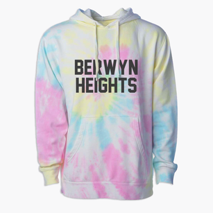 Berwyn Heights Maryland Classic Block Premium Tie-Dye Hoodie