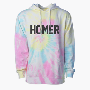 Homer Louisiana Classic Block Premium Tie-Dye Hoodie