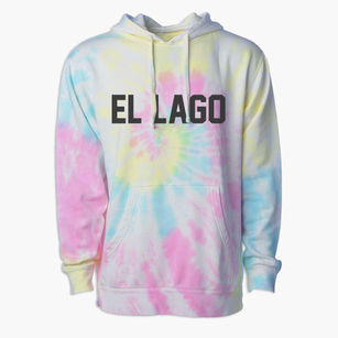 El Lago Texas Classic Block Premium Tie-Dye Hoodie