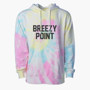 Breezy Point Minnesota Classic Block Premium Tie-Dye Hoodie