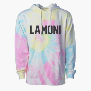 Lamoni Iowa Classic Block Premium Tie-Dye Hoodie