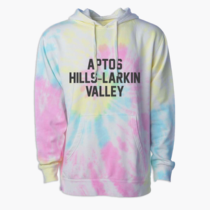Aptos Hills-larkin Valley California Classic Block Premium Tie-Dye Hoodie