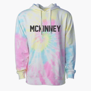 Mckinney Texas Classic Block Premium Tie-Dye Hoodie