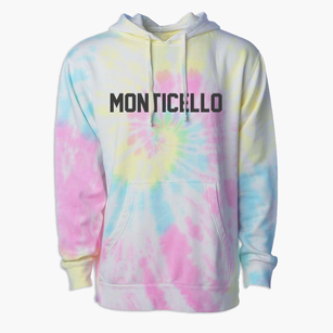 Monticello Utah Classic Block Premium Tie-Dye Hoodie
