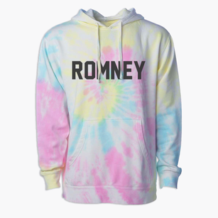 Romney West Virginia Classic Block Premium Tie-Dye Hoodie