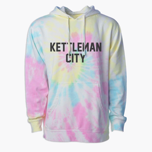 Kettleman City California Classic Block Premium Tie-Dye Hoodie