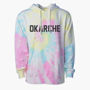 Okarche Oklahoma Classic Block Premium Tie-Dye Hoodie