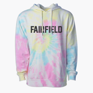 Fairfield Wisconsin Classic Block Premium Tie-Dye Hoodie