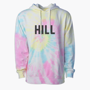 Hill New Hampshire Classic Block Premium Tie-Dye Hoodie