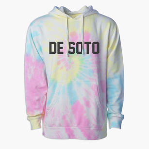 De Soto Iowa Classic Block Premium Tie-Dye Hoodie
