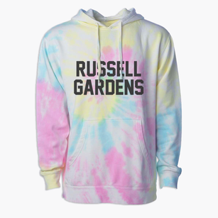 Russell Gardens New York Classic Block Premium Tie-Dye Hoodie