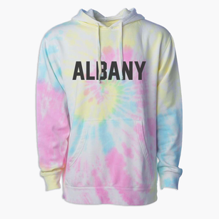 Albany Vermont Classic Block Premium Tie-Dye Hoodie