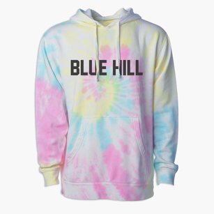 Blue Hill Nebraska Classic Block Premium Tie-Dye Hoodie