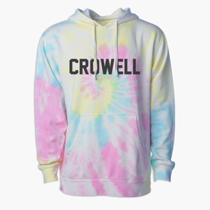 Crowell Texas Classic Block Premium Tie-Dye Hoodie