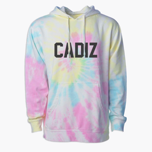 Cadiz Wisconsin Classic Block Premium Tie-Dye Hoodie