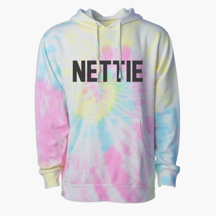 Nettie West Virginia Classic Block Premium Tie-Dye Hoodie