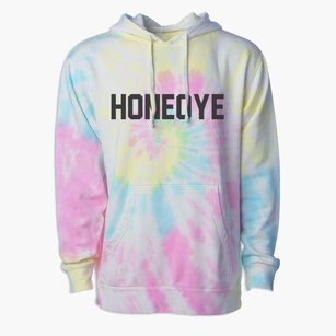 Honeoye New York Classic Block Premium Tie-Dye Hoodie