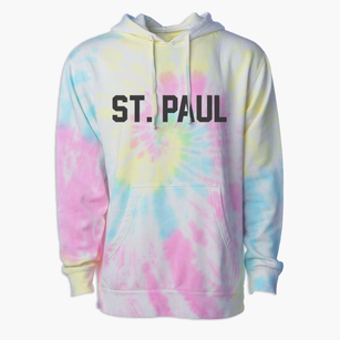 St. Paul Kansas Classic Block Premium Tie-Dye Hoodie