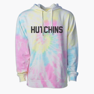 Hutchins Wisconsin Classic Block Premium Tie-Dye Hoodie