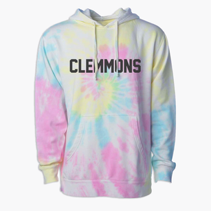 Clemmons North Carolina Classic Block Premium Tie-Dye Hoodie
