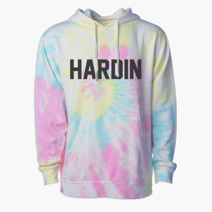 Hardin Missouri Classic Block Premium Tie-Dye Hoodie