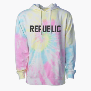 Republic Ohio Classic Block Premium Tie-Dye Hoodie