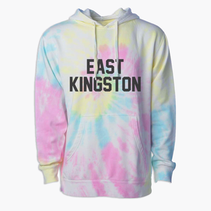 East Kingston New York Classic Block Premium Tie-Dye Hoodie