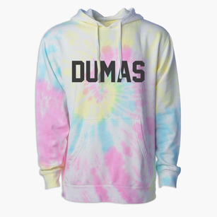 Dumas Mississippi Classic Block Premium Tie-Dye Hoodie