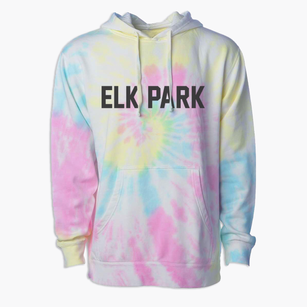 Elk Park North Carolina Classic Block Premium Tie-Dye Hoodie