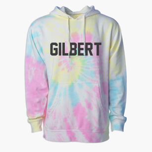 Gilbert West Virginia Classic Block Premium Tie-Dye Hoodie