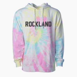 Rockland Massachusetts Classic Block Premium Tie-Dye Hoodie