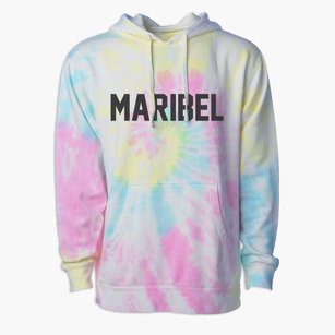 Maribel Wisconsin Classic Block Premium Tie-Dye Hoodie