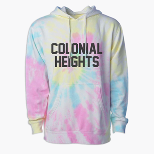Colonial Heights Virginia Classic Block Premium Tie-Dye Hoodie