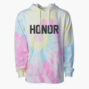 Honor Michigan Classic Block Premium Tie-Dye Hoodie