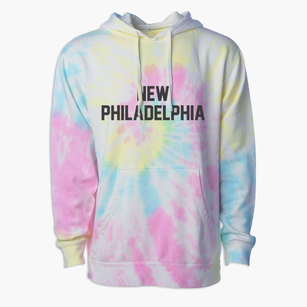 New Philadelphia Ohio Classic Block Premium Tie-Dye Hoodie