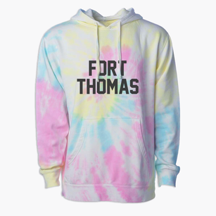 Fort Thomas Kentucky Classic Block Premium Tie-Dye Hoodie