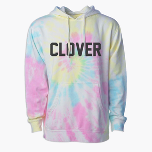 Clover Wisconsin Classic Block Premium Tie-Dye Hoodie