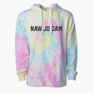 Navajo Dam New Mexico Classic Block Premium Tie-Dye Hoodie