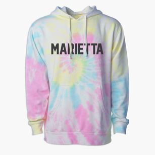 Marietta Texas Classic Block Premium Tie-Dye Hoodie
